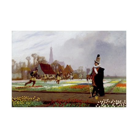 Gerome 'Tulip Mania In Holland, The First Bubble' Canvas Art,22x32